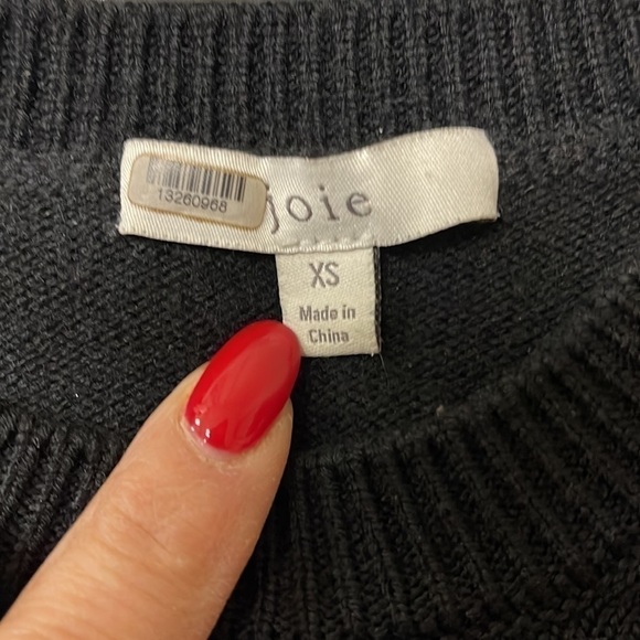 Euc Joie cable sweater, Black size XS - Picture 4 of 6